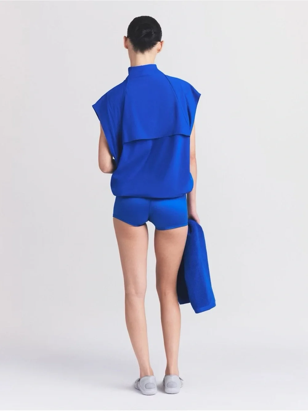 NWT Nike x Skims Stretch Nylon Oversized Vest Cobalt Blue XS